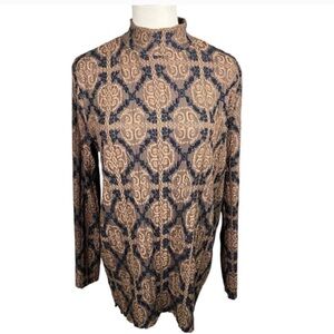 Zara geometric artsy navy tan turtleneck
NWOT